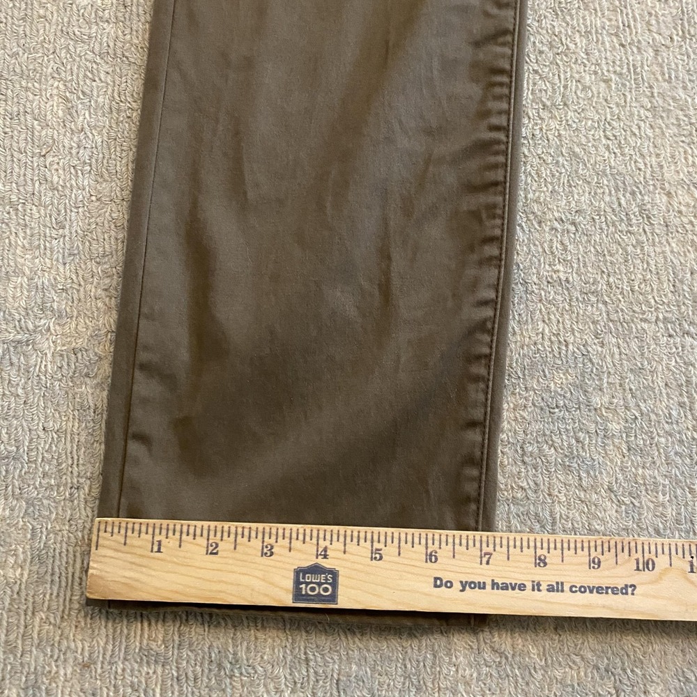 Lucky Brand 121 Slim Straight Pants Mens 33x32 Brown Stretch 5 Pocket Jeans - Picture 9 of 14